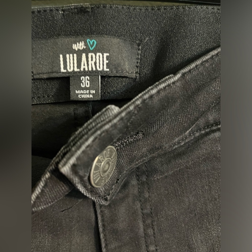 Lularoe Womens Simply Comfortable Distressed Stretchy Comfort Waist Jeans Sz 36 - Picture 7 of 14